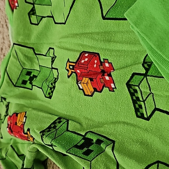 minecraft pajamas size 8 BUNDLE ONLY - Picture 4 of 4